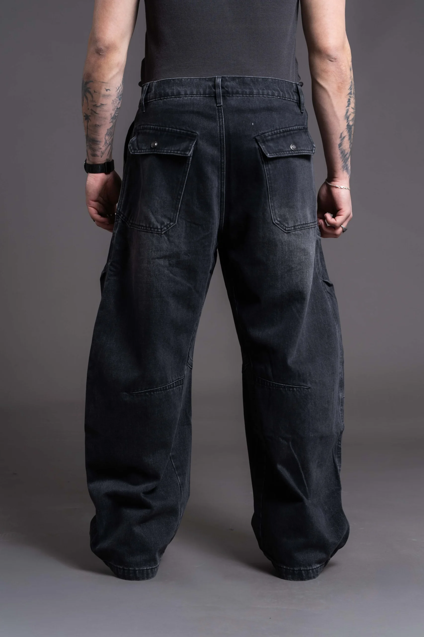 Baggy Panel Washed Black - Imagen 4