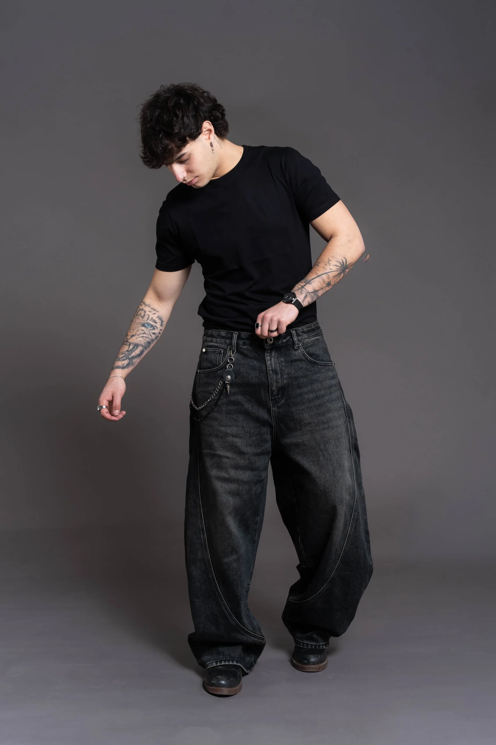 Baggy Curve Washed Black
