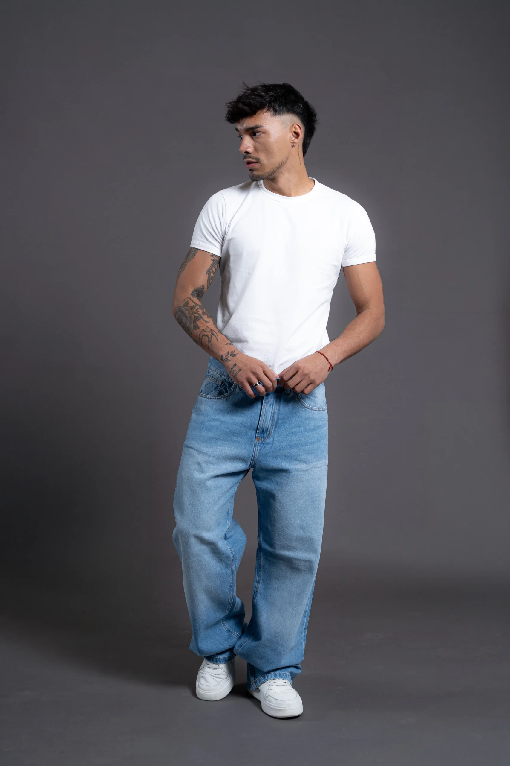 Jeans Baggy celeste